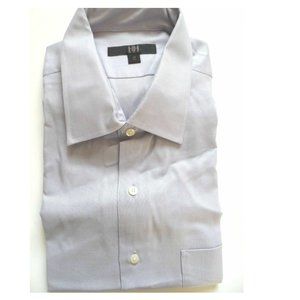 H&H Men's Long Sleeve Dress Shirt - Light Purple, Size: XL (18)